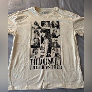 Taylor Swift Eras Tour Beige T Shirt Size L